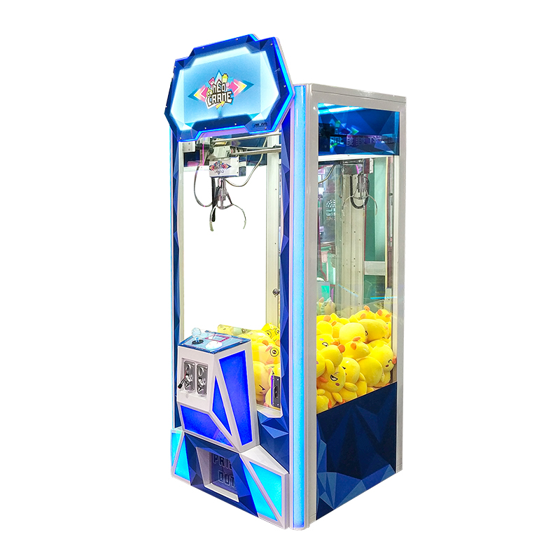 Arcade Toy Vending Machine - Spielzeug-Plüsch-Kranautomat, Münzbetriebenes Arcade-Spiel, Geldschein-Akzeptor, Neo-Kran, Unterhaltsames