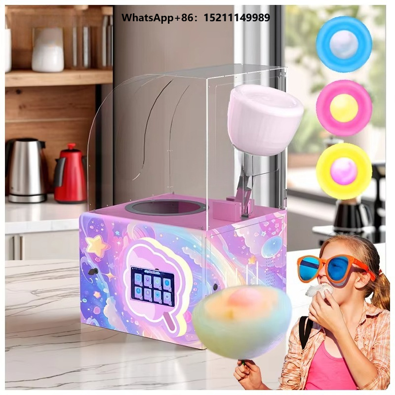 Candy Floss Machine - T30 Fabrikhersteller Mini Kommerzieller Halbautomatischer Zuckerwatte-Verkaufsautomat