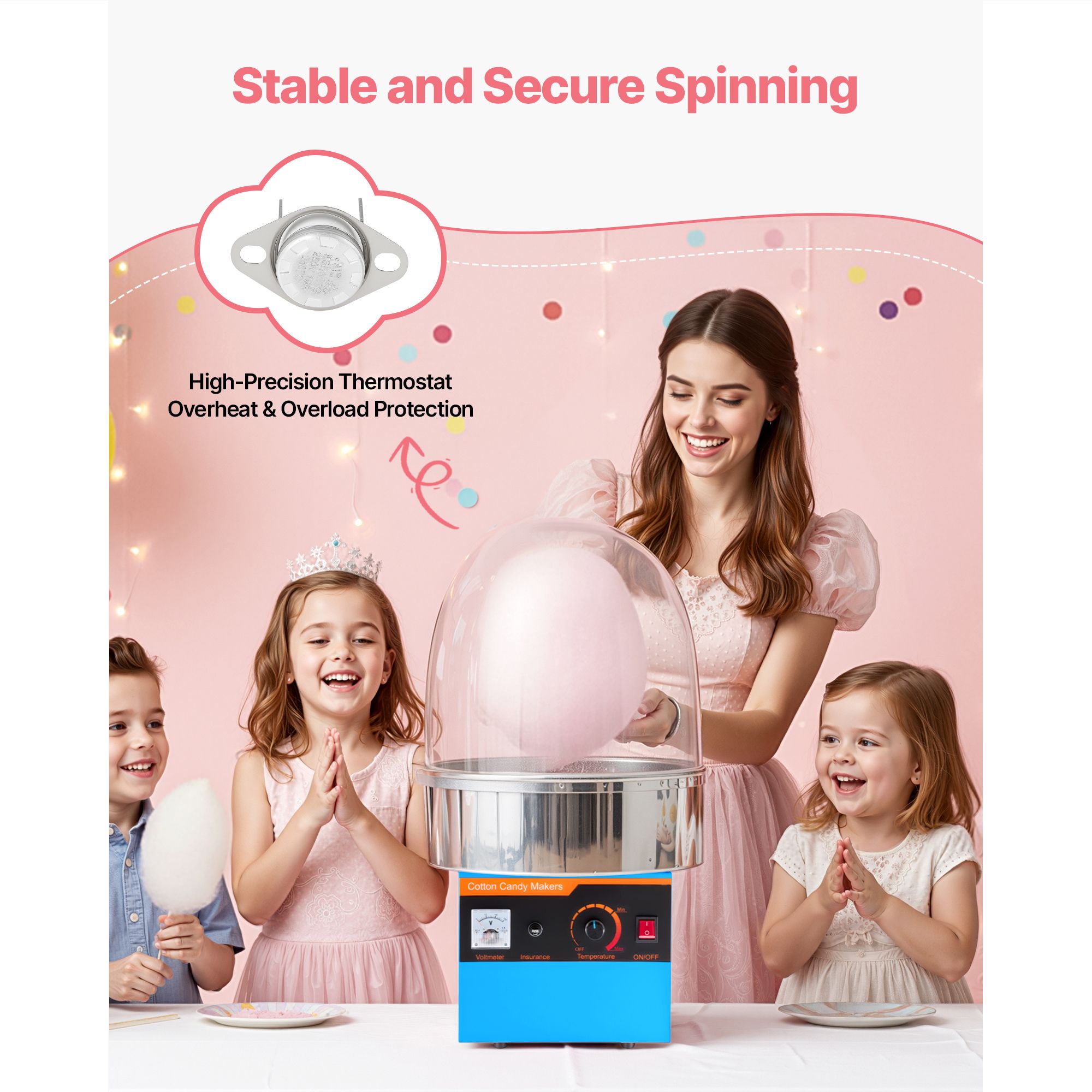 Elektrische Zuckerwattemaschin – Candy Floss Machine Bewertung und Preis